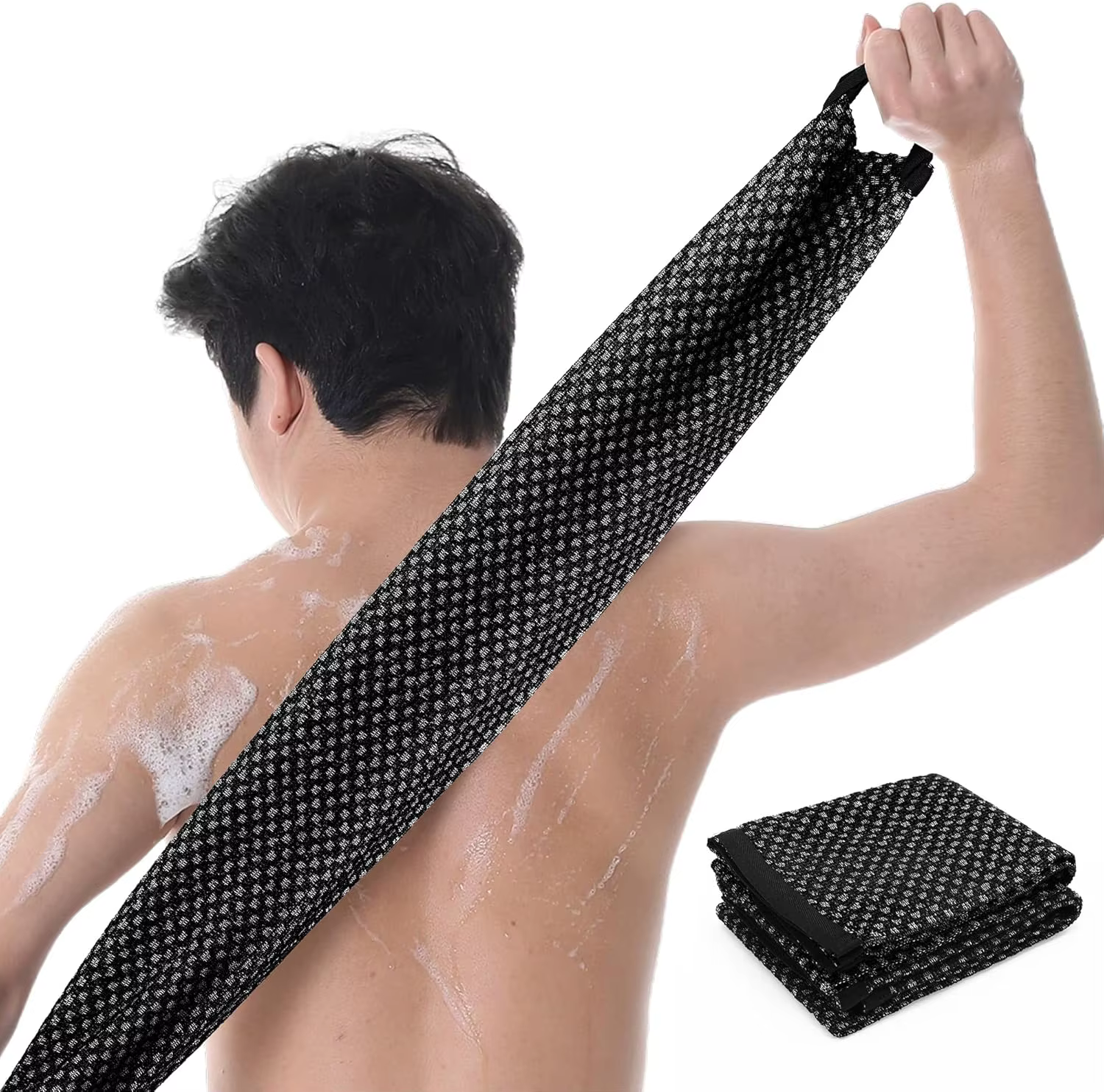 Serviette de bain exfoliante