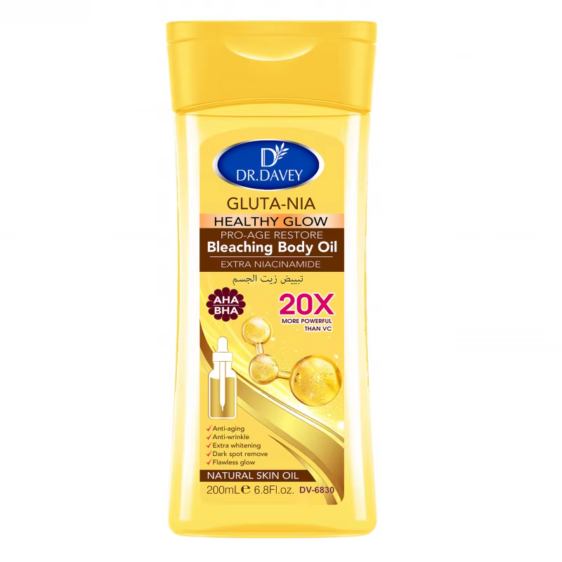 200ml DR.DAVEY GLUTA NIA Body OilHuile de soin de la peau hydrate et nourrit