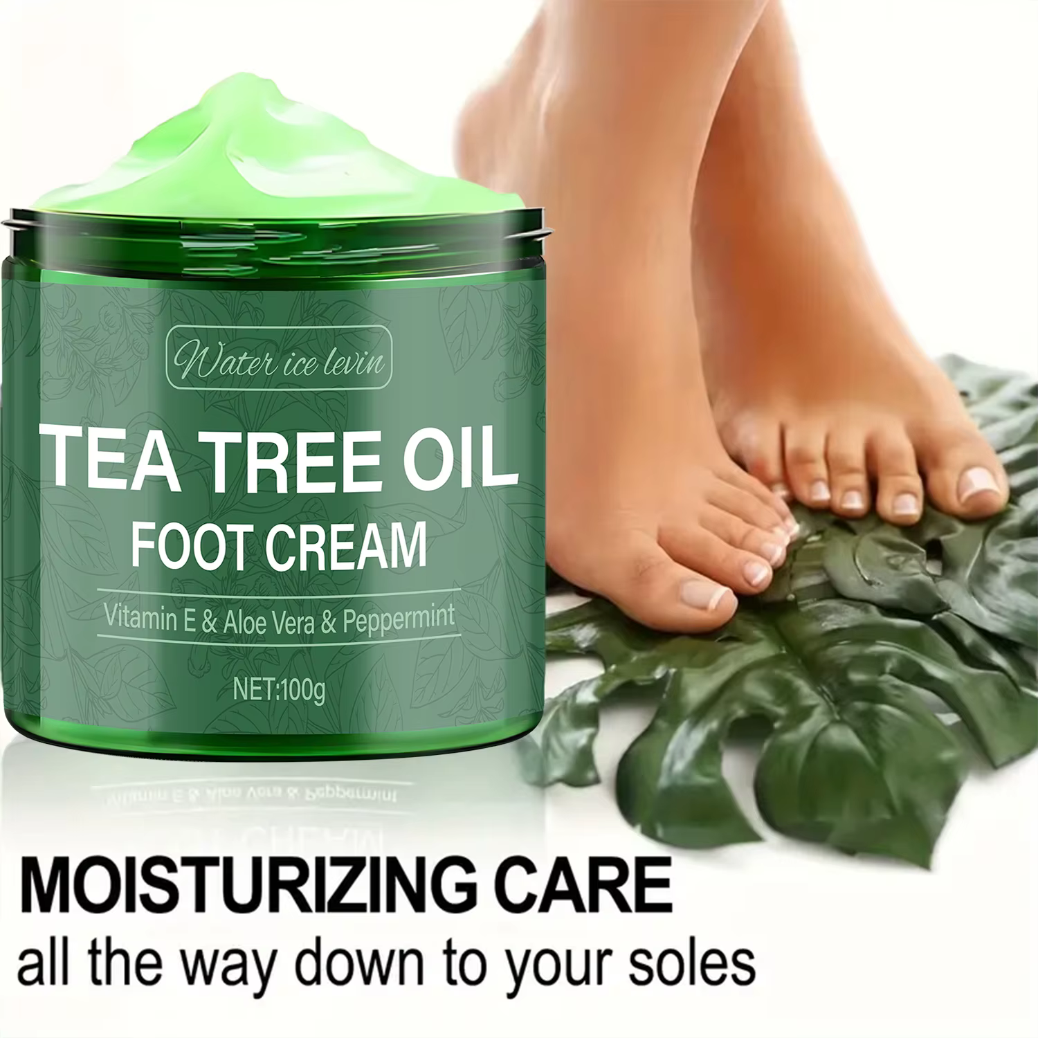 Crème pour les pieds à l'huile d'arbre à thé