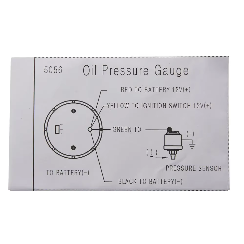 Jauge de température d'huile 52 mm 50~150 ℃ Jauge de pression d'huile numérique avec affichage LED et capteur, 0-7 bars, jauge de voiture à lentille fumée LED