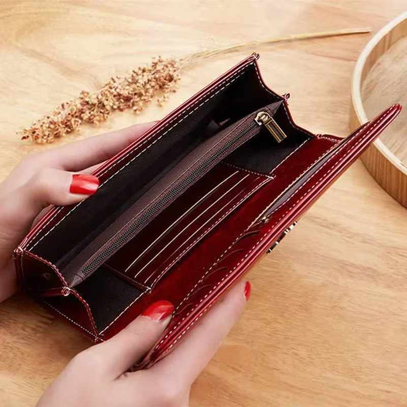 Sacs à main en cuir pour femmes, porte-cartes, portefeuilles longs, sacs à main à la mode, sacs d'argent, 2023