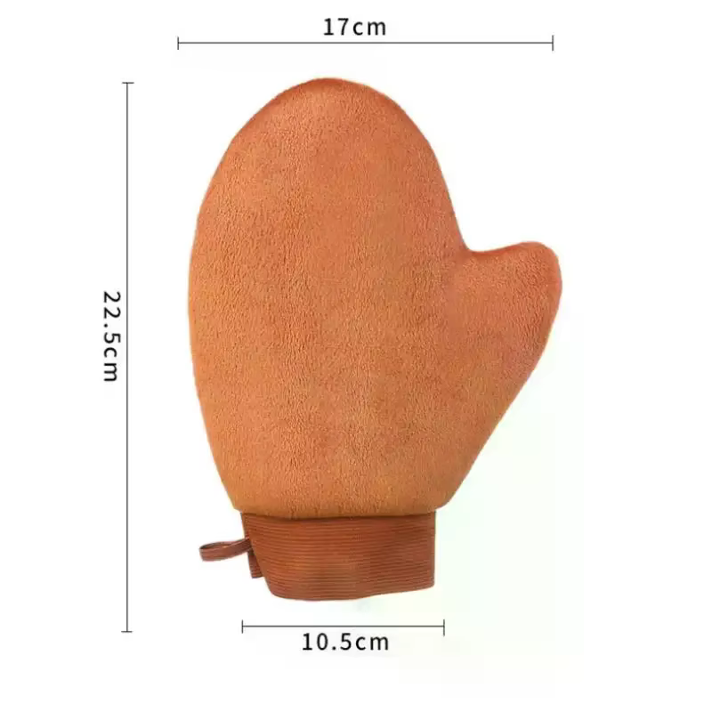 Gant applicateur de bronzage auto-bronzant double face pour lotion corporelle