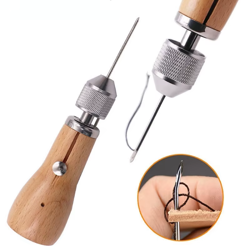 Machine à coudre à la main en cuir, bricolage, fil ciré, outil de couture, artisanat du cuir, bandes de ceinture, outils de cordonnier, couture à la main