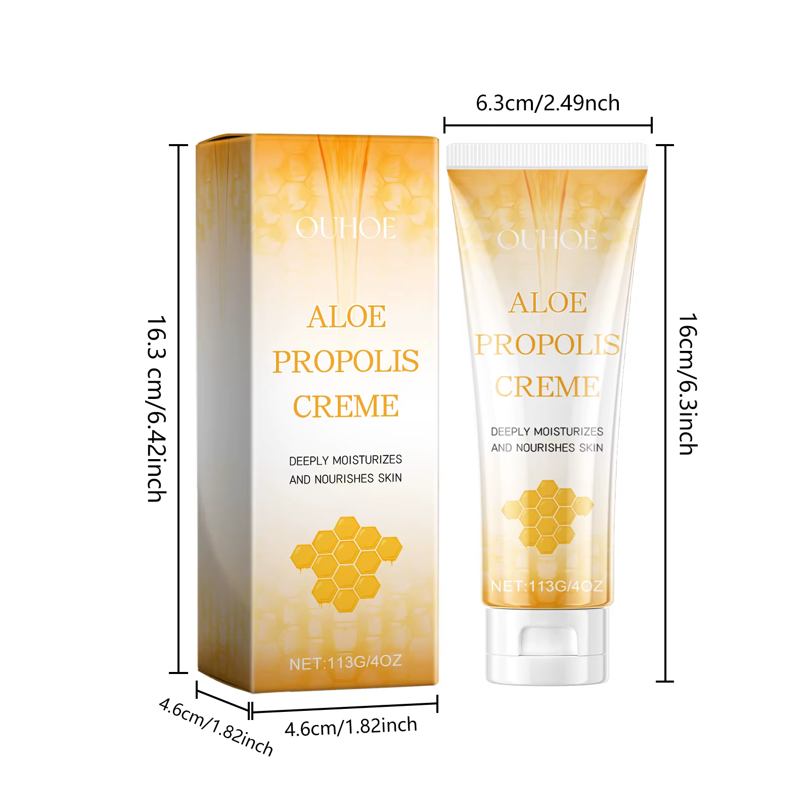 Crème hydratante à l'aloe vera et à la propolis