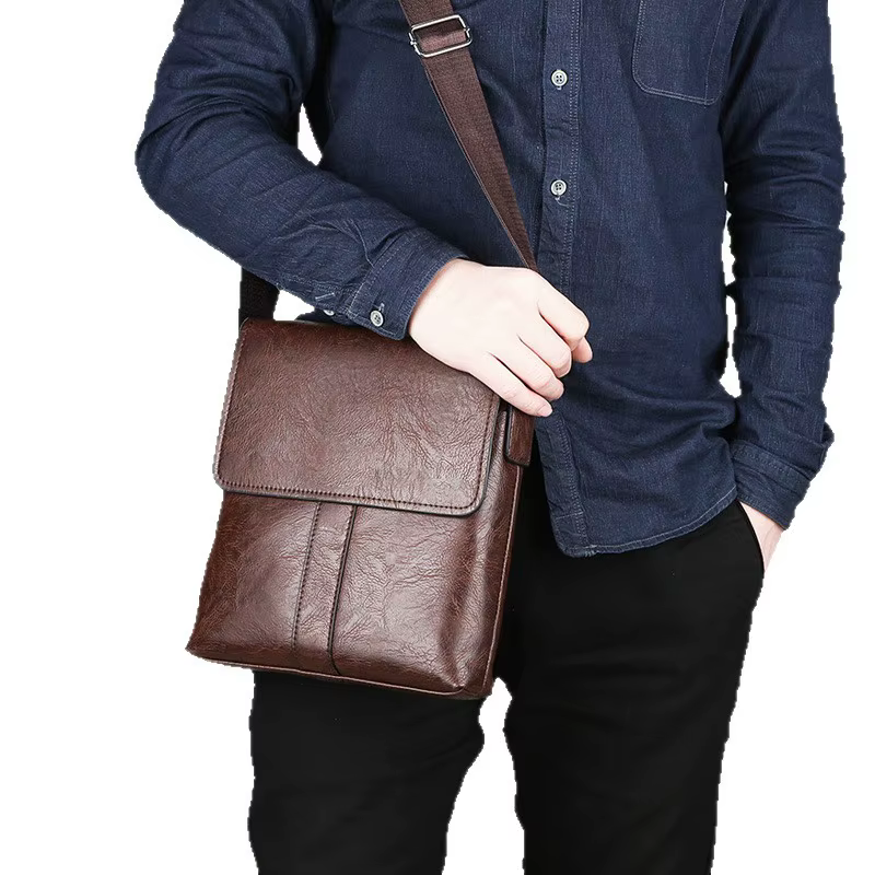 Sac à bandoulière en cuir souple, sac décontracté pour homme, sac bandoulière, sac pour homme, petit sac en cuir, sac à suspendre