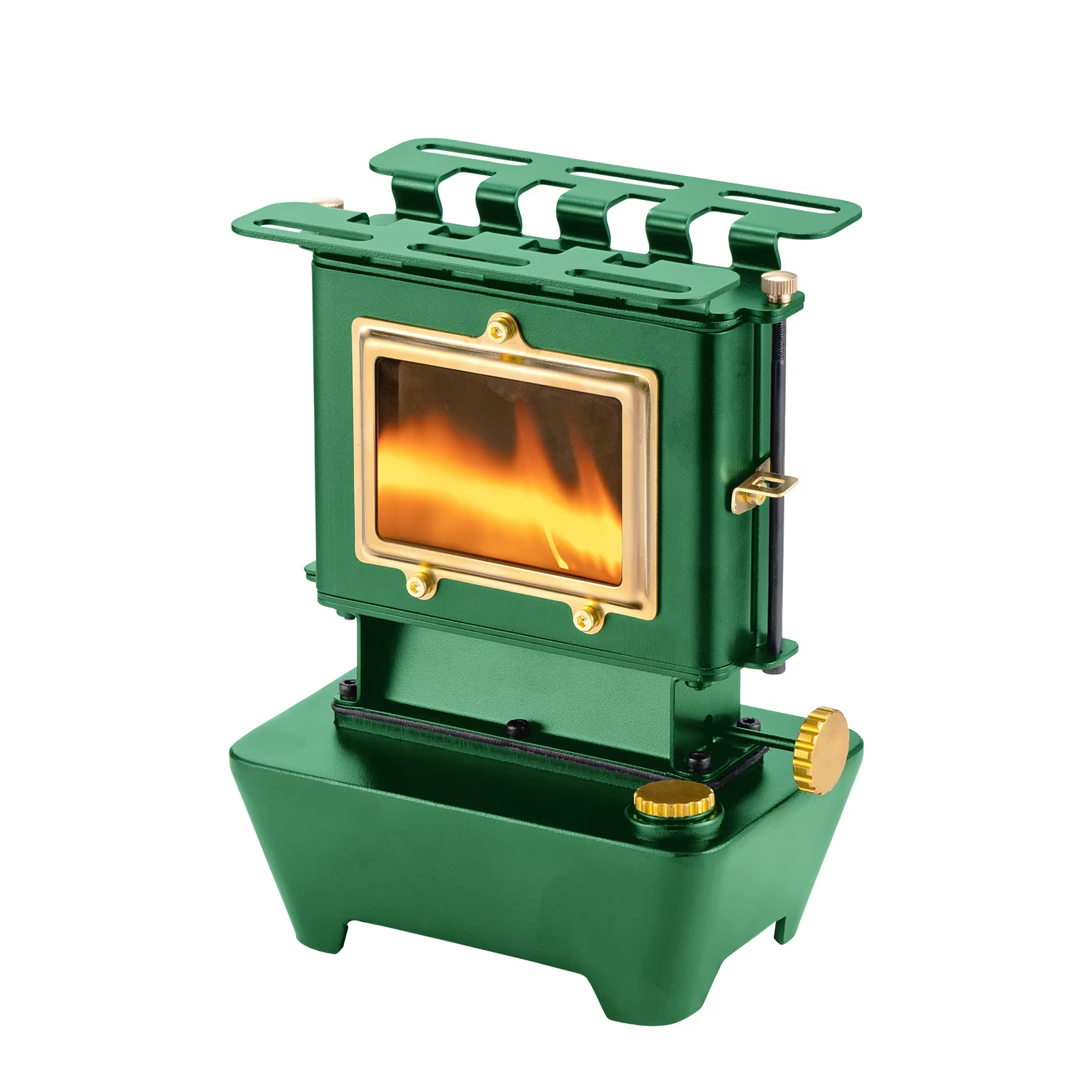 SmiloDon Poêle à Lanterne à Huile de Camping, Poêle à Huile Portable, Brûleur de Lampe à Carburant pour Chauffage et Cuisson Extérieurs (Vert)