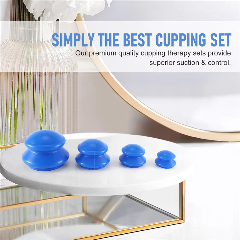 Vacuum canettes Massage Silicone ventouses absorbeur d'humidité Ventouse Anti Cellulite physiothérapie dispositif de