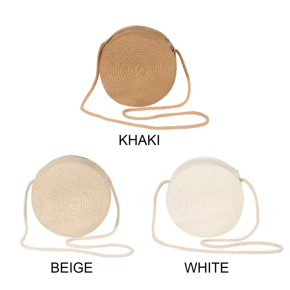 Sacs à bandoulière pour femmes et filles, sac à main en rotin tressé, sac de plage d'été, sac en paille, sac à main en paille