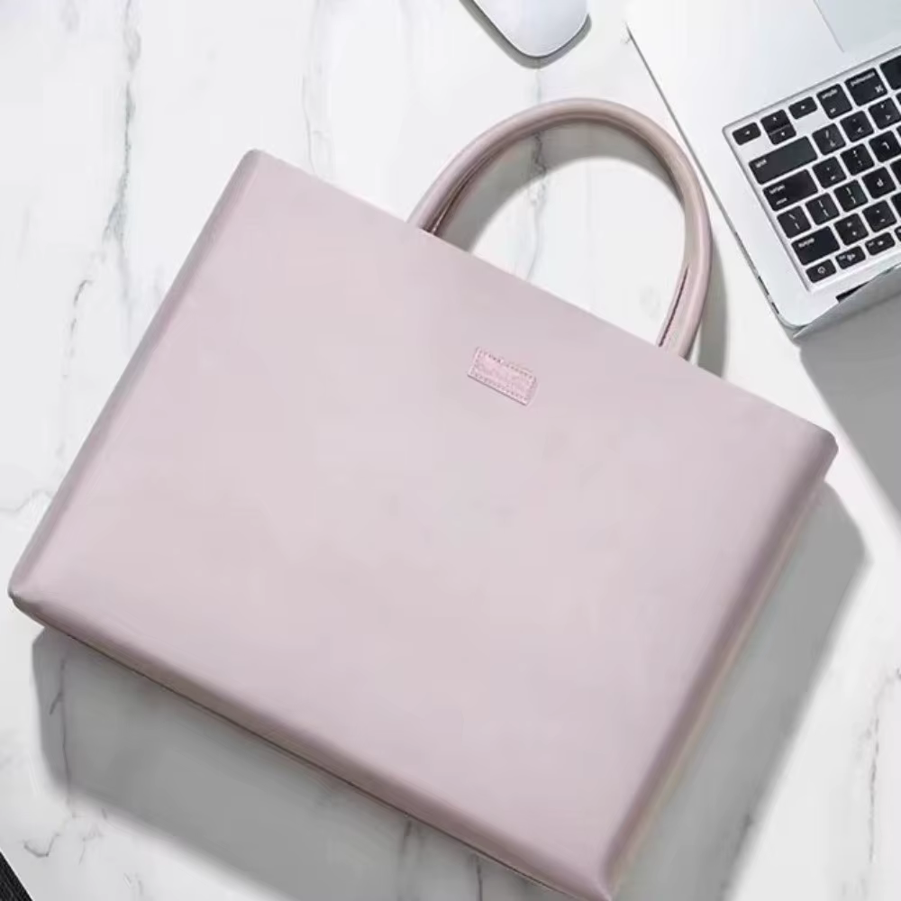 Sac de travail pour ordinateur portable de 16 pouces, sacoche étanche et antichoc avec bretelles, sac à main élégant de grande capacité, pochette pour ordinateur portable pour les trajets quotidiens