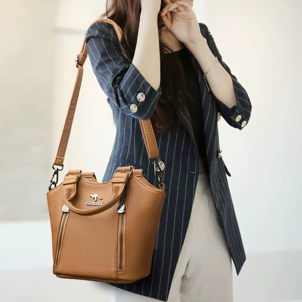Sac seau de luxe en cuir souple de haute qualité pour femmes, sacs à main de créateur, sacs fourre-tout, sacs à bandoulière, pour le travail et le quotidien
