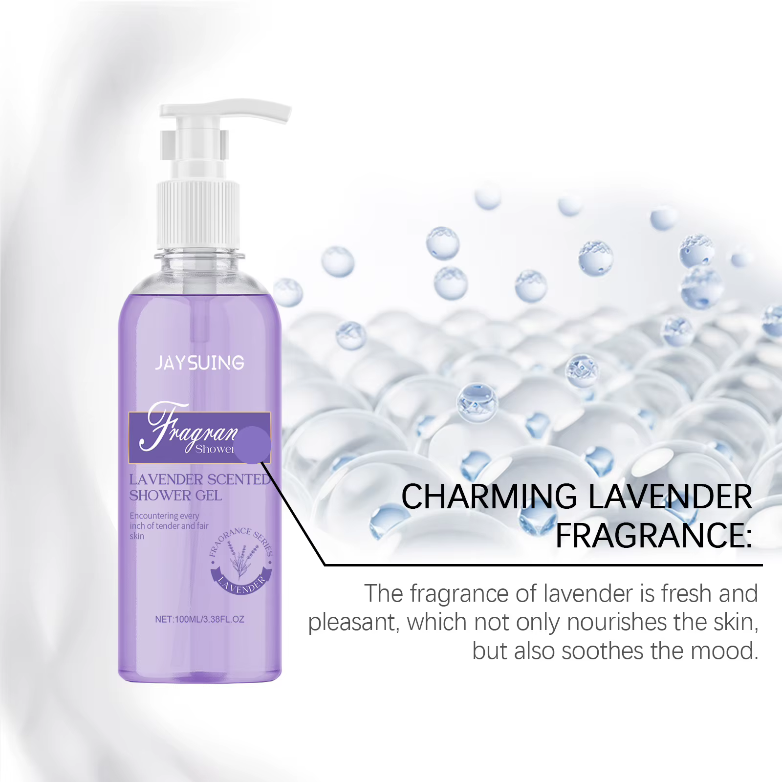 Gel douche parfumé, lavage du corps
