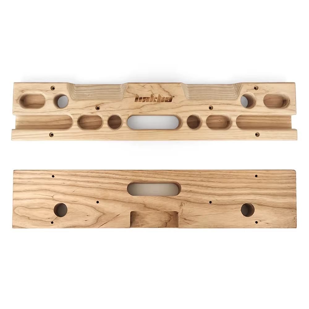 Planche à suspendre en bois, touche d'escalade, équipement de renforcement des mains pour l'entraînement de la poignée des doigts et de la traction