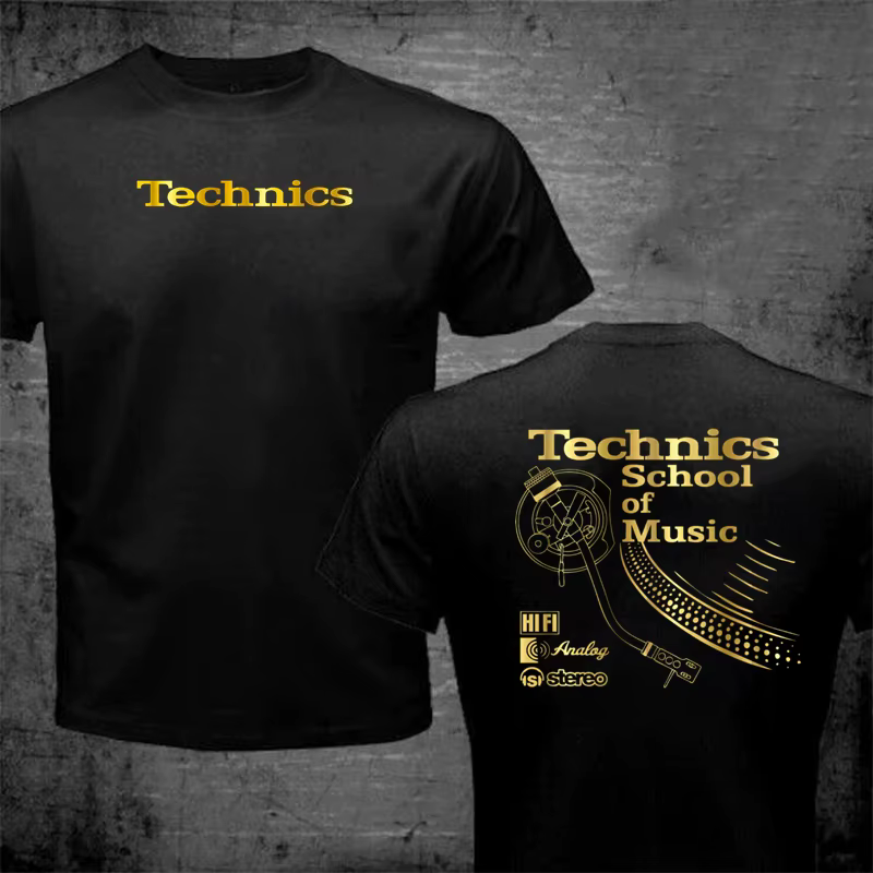T-shirt rétro Tatooine pour DJ, T-shirt Play Technics School of Music, vêtements pour hommes, T-shirt vintage d'été pour DJ, mode musicale