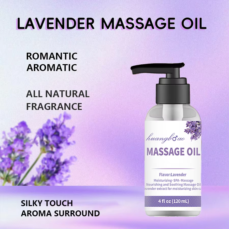 Huile de massage à la lavande pour les muscles apaisants