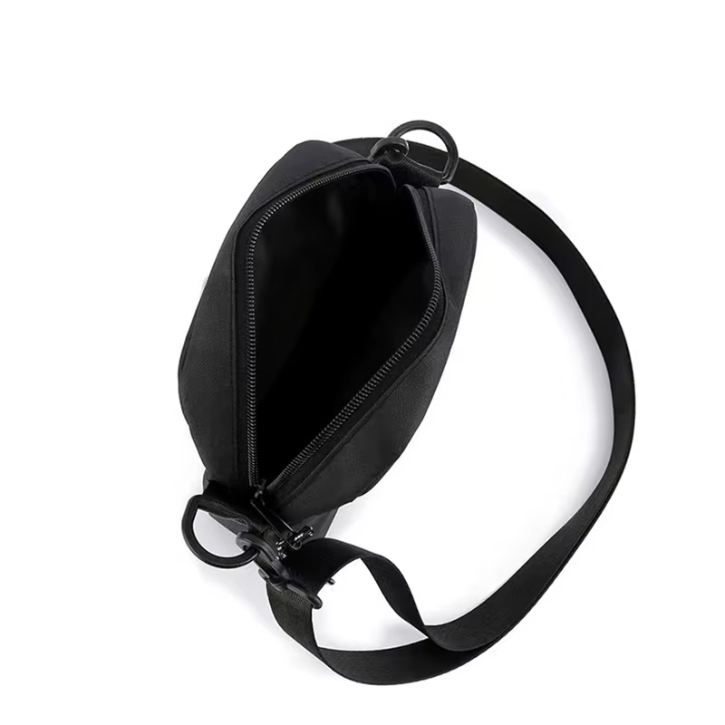 Sac bandoulière décontracté et élégant pour homme, sac à bandoulière minimaliste en nylon avec poche avant, idéal pour les trajets quotidiens