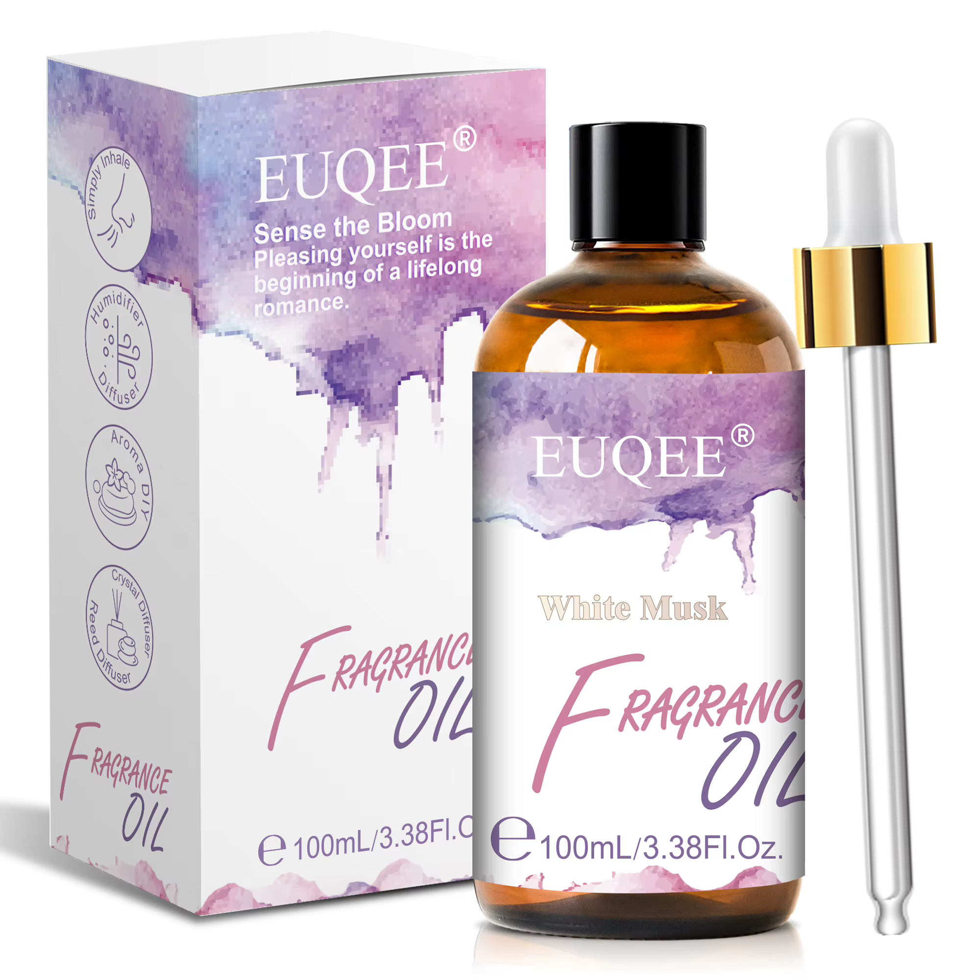 Huile parfumée d'aromathérapie EUQEE 100 ml pour diffuseur
