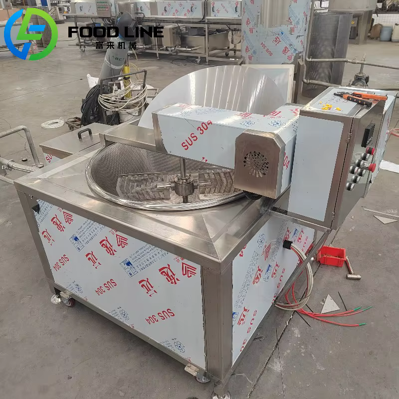 Friteuse électrique industrielle ronde à gaz, pour maïs, beignets, haricots à pain, Machine continue pour la fabrication de pommes de terre et de frites
