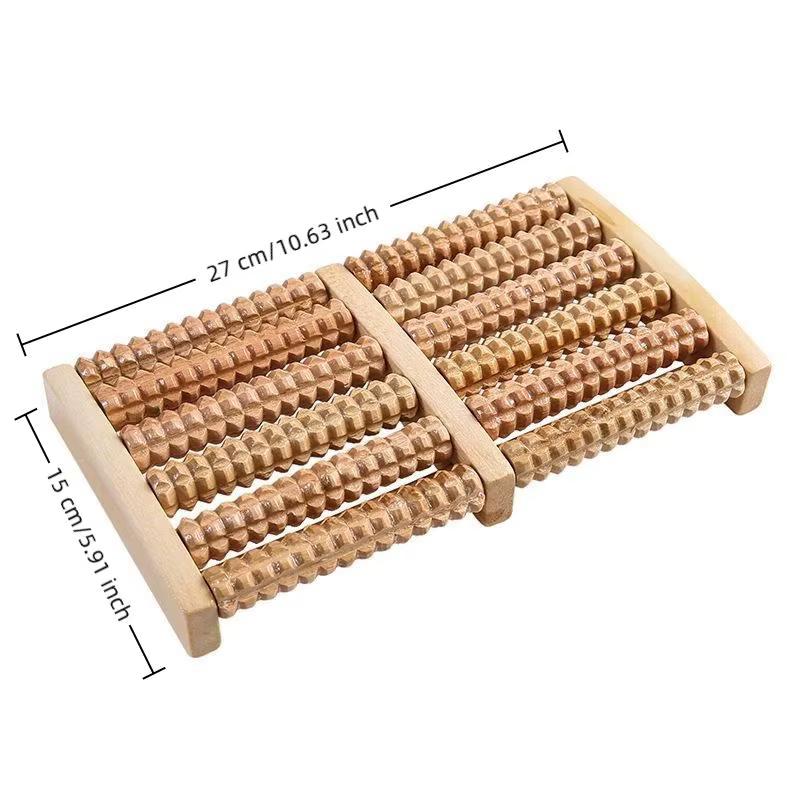 Rouleau de Massage des pieds en bois