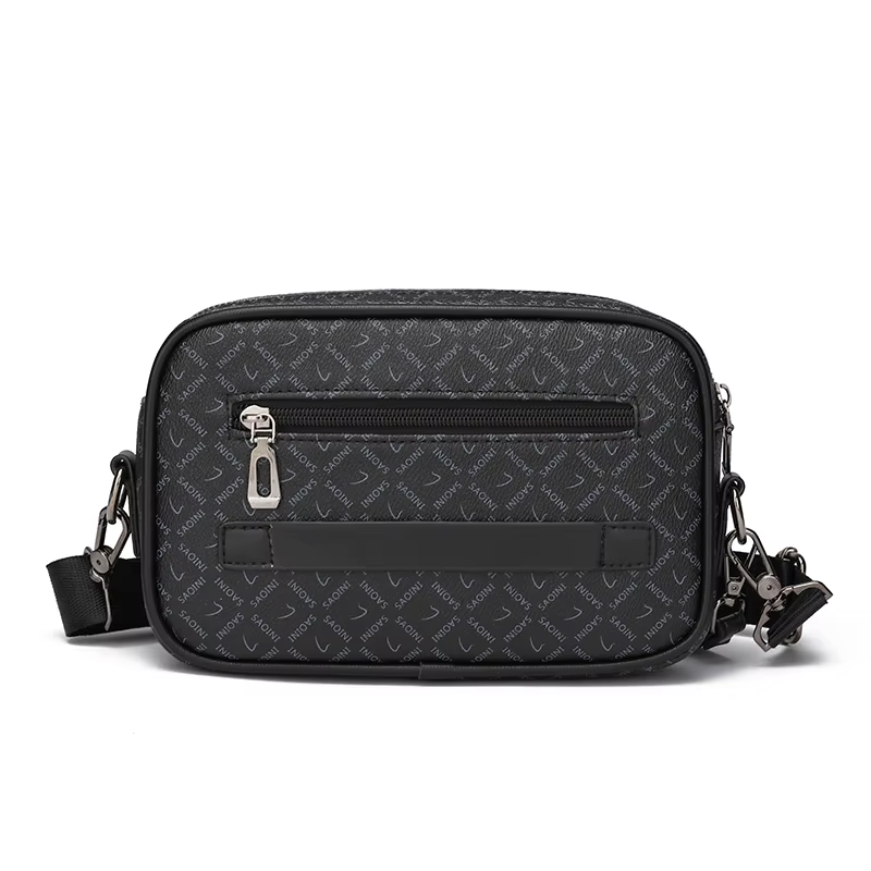 Sac pour hommes d'affaires de haute qualité en cuir PU souple Sac à main pour homme Sac à bandoulière multi-fonctionnel pochette pour hommes avec sangle de taille Sac