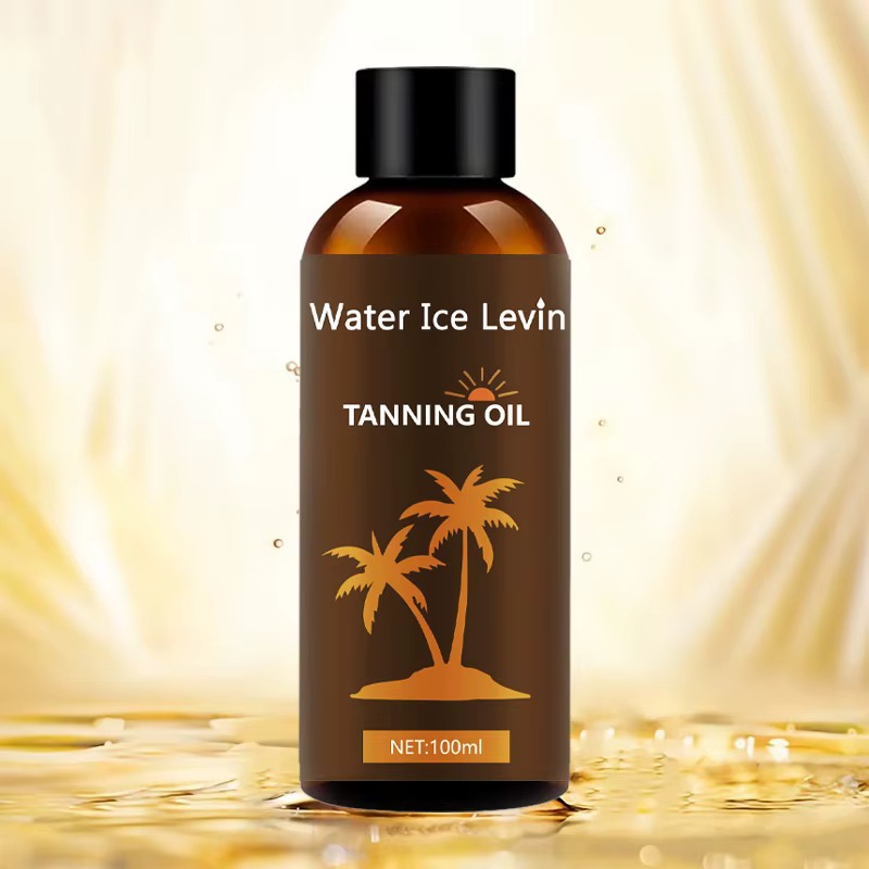Huile de bronzage hydratante avec acide hyaluronique et collagène pour une peau lisse