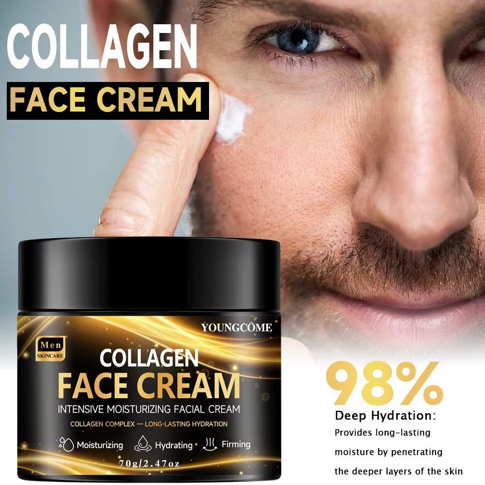 Crème raffermissante et hydratante au collagène rétinol pour hommes