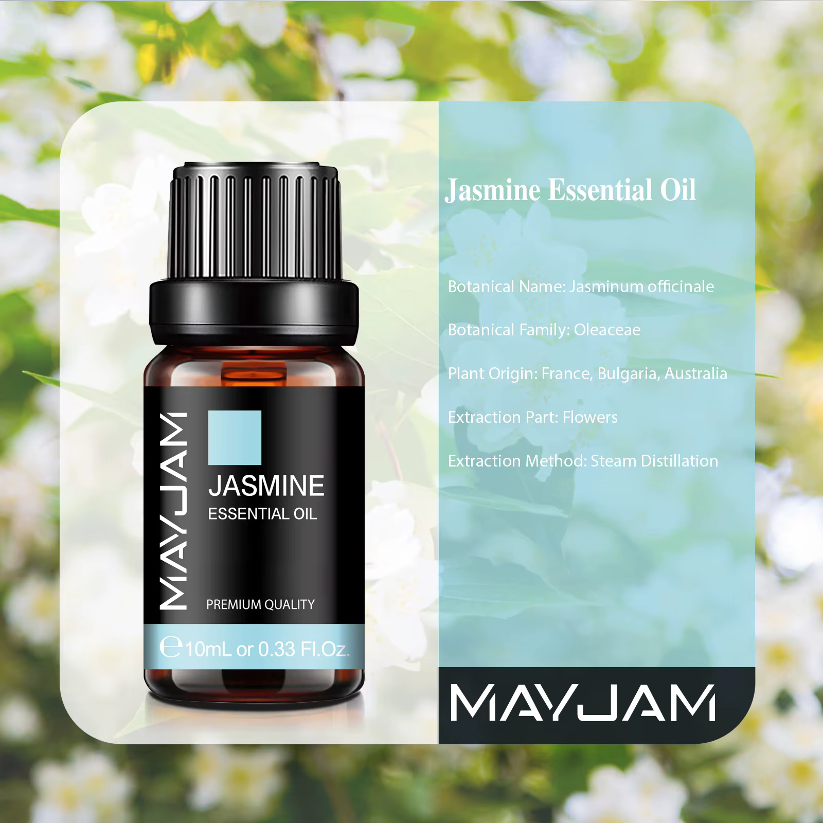 Diffuseur d'huiles essentielles de jasmin 10 ml