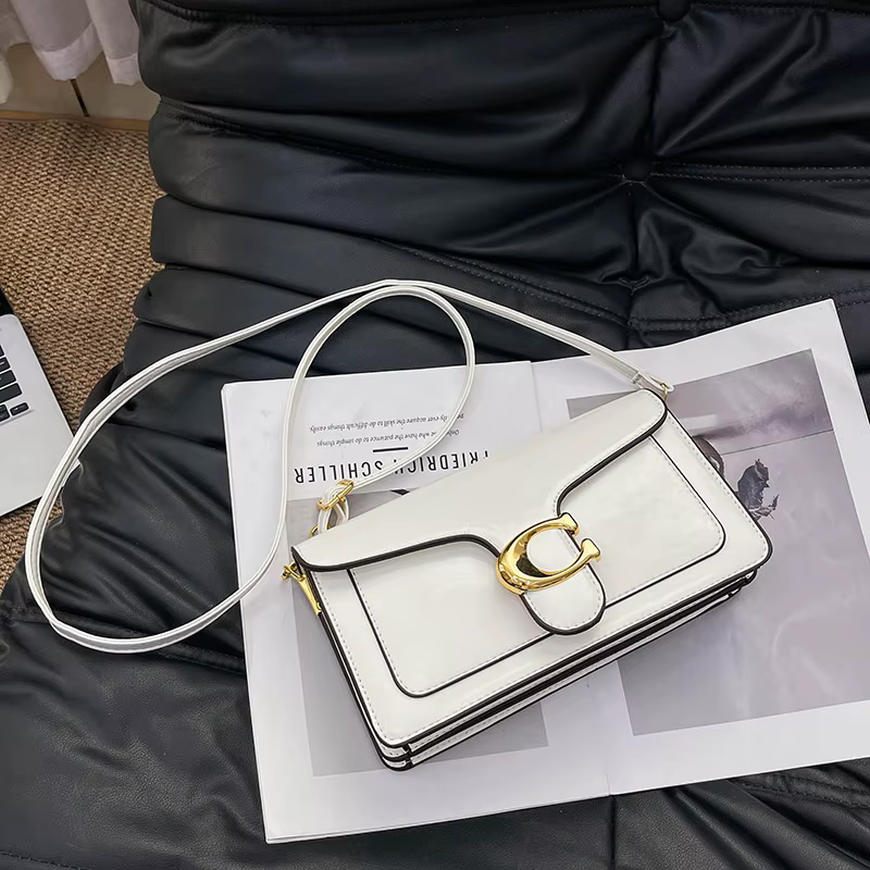 Sac bandoulière carré à double sangle – Sac à main élégant à porter sous le bras pour femme, sac à bandoulière classique et tendance 2026