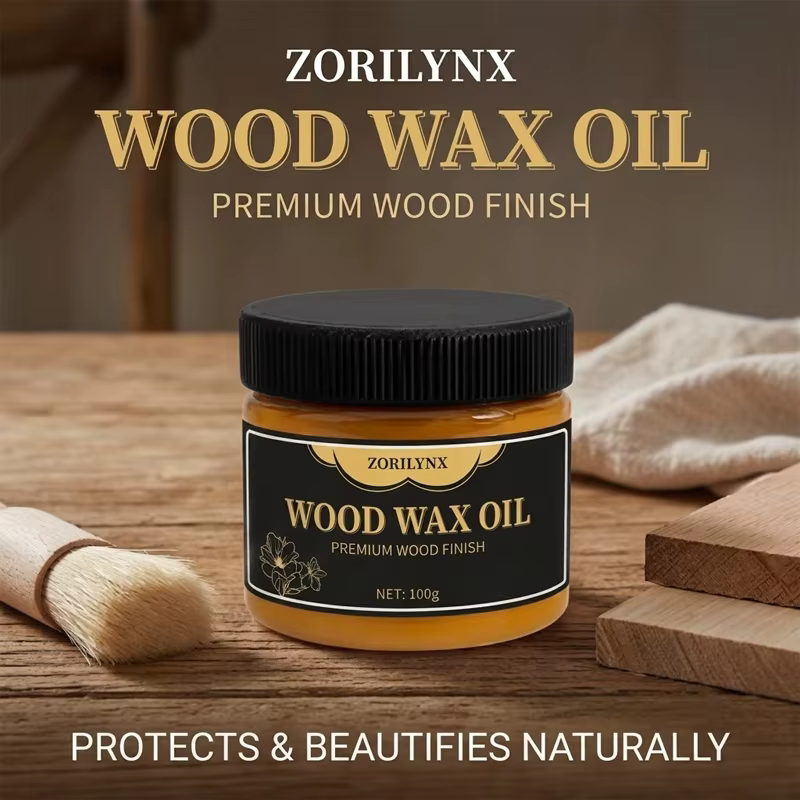 Huile de cire naturelle pour bois, finition nourrissante, protège et rehausse le grain du bois pour les meubles, les armoires et la décoration intérieure - ZORILYNX