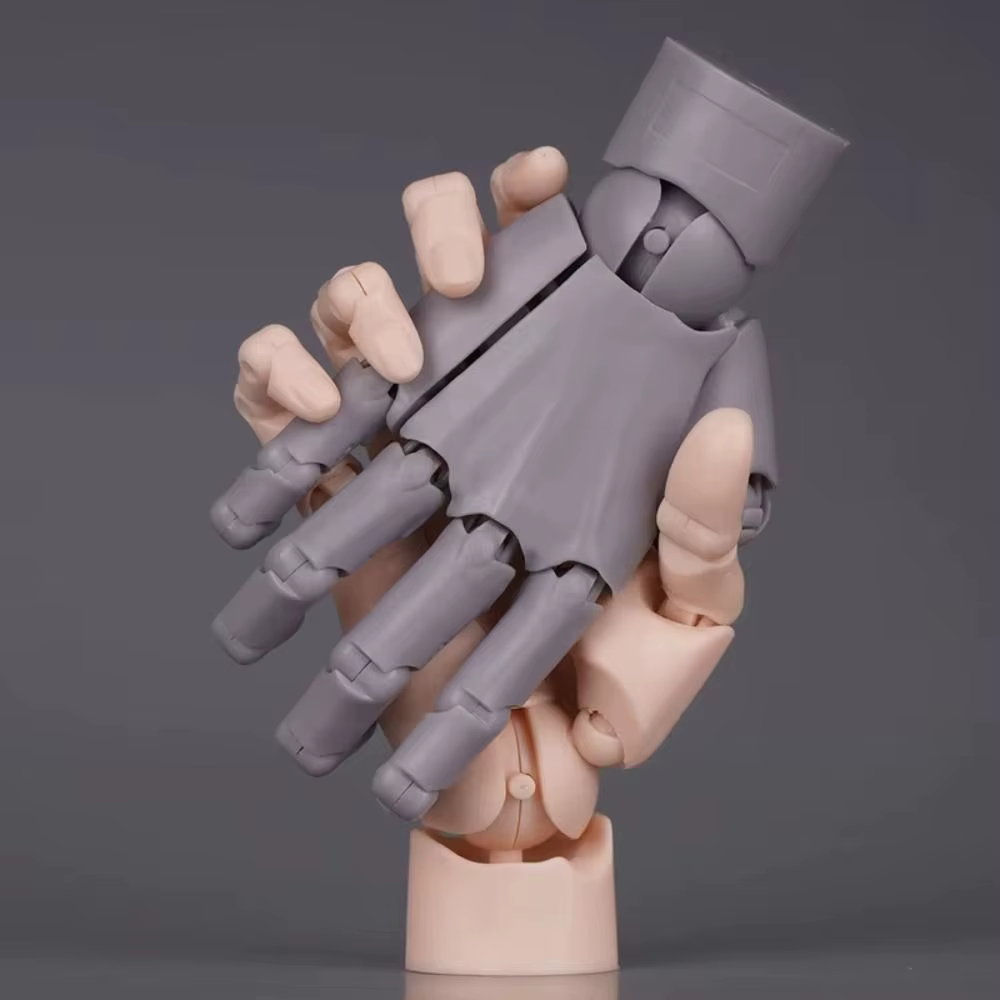 Modèle mobile de articulation de main en plastique mannequin biomimétique Simulation de main figurine d'action de main Sculpture modèle de main d'anime articulé