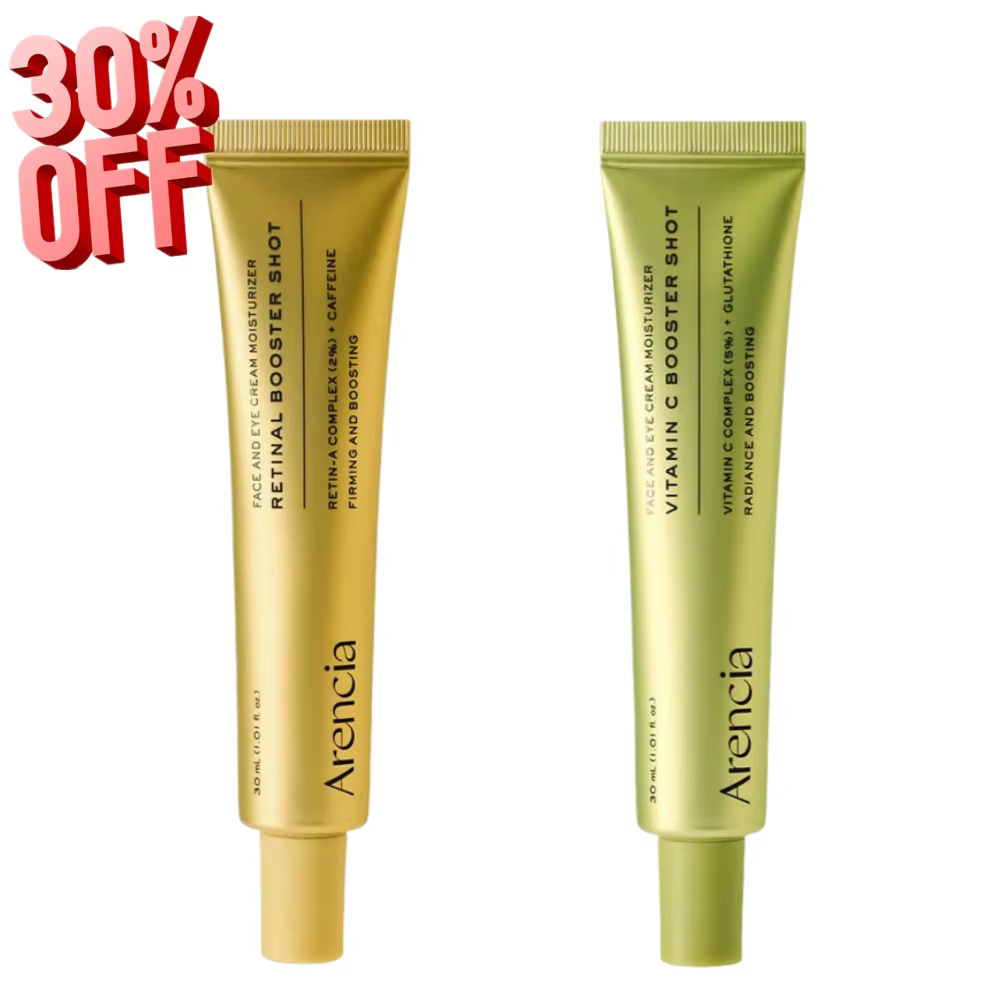 Crème Booster Rétinol Arencia Infusée à la Caféine – Essence Anti-Âge Raffermissante