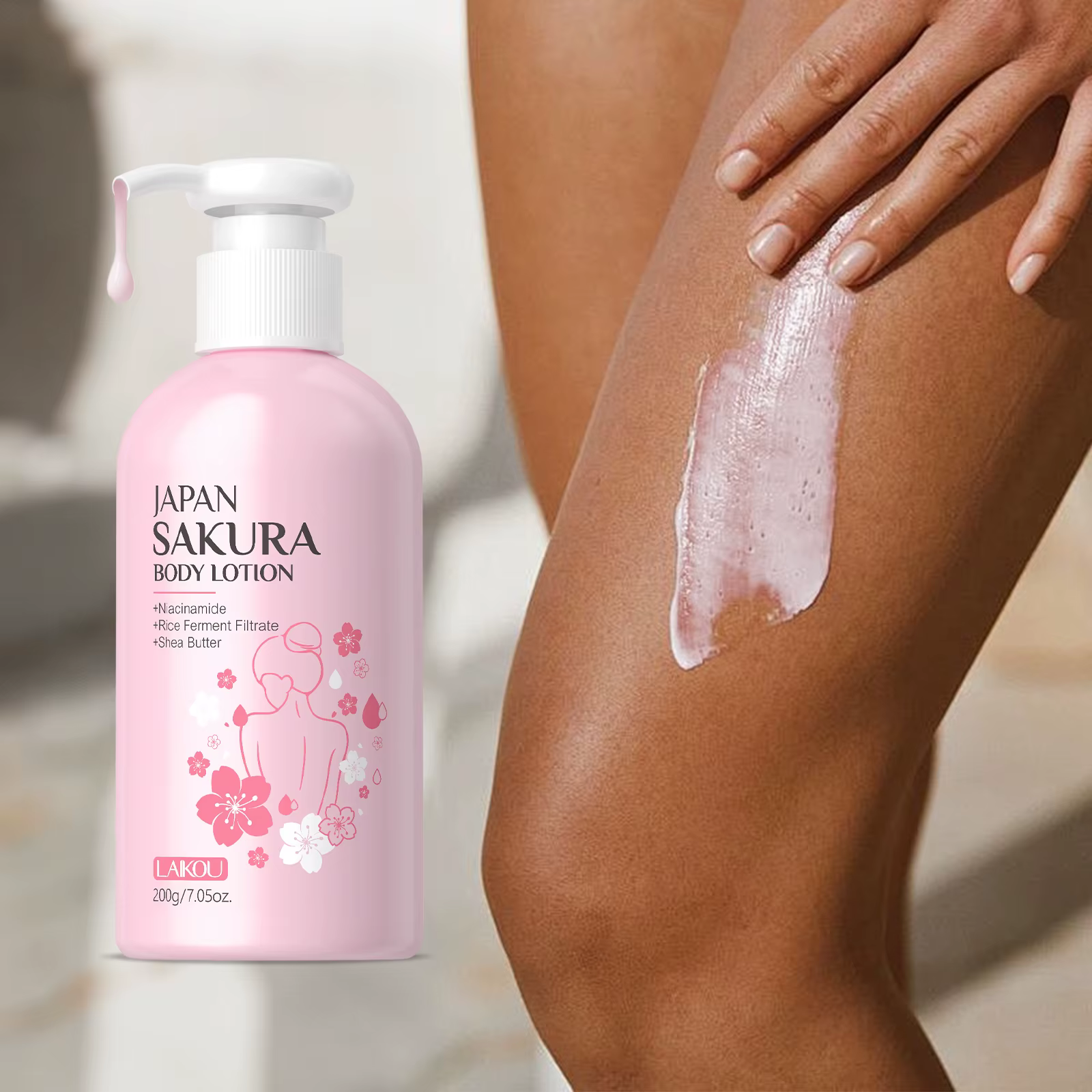 LAIKOU japon Sakura Lotion pour le corps nourrissante hydratant