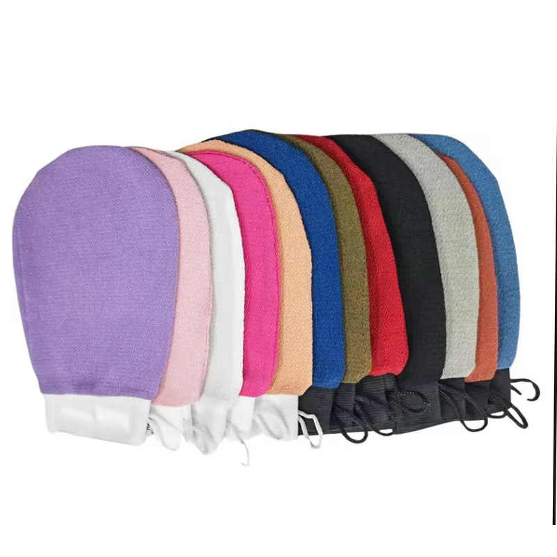 Gants exfoliants pour le corps