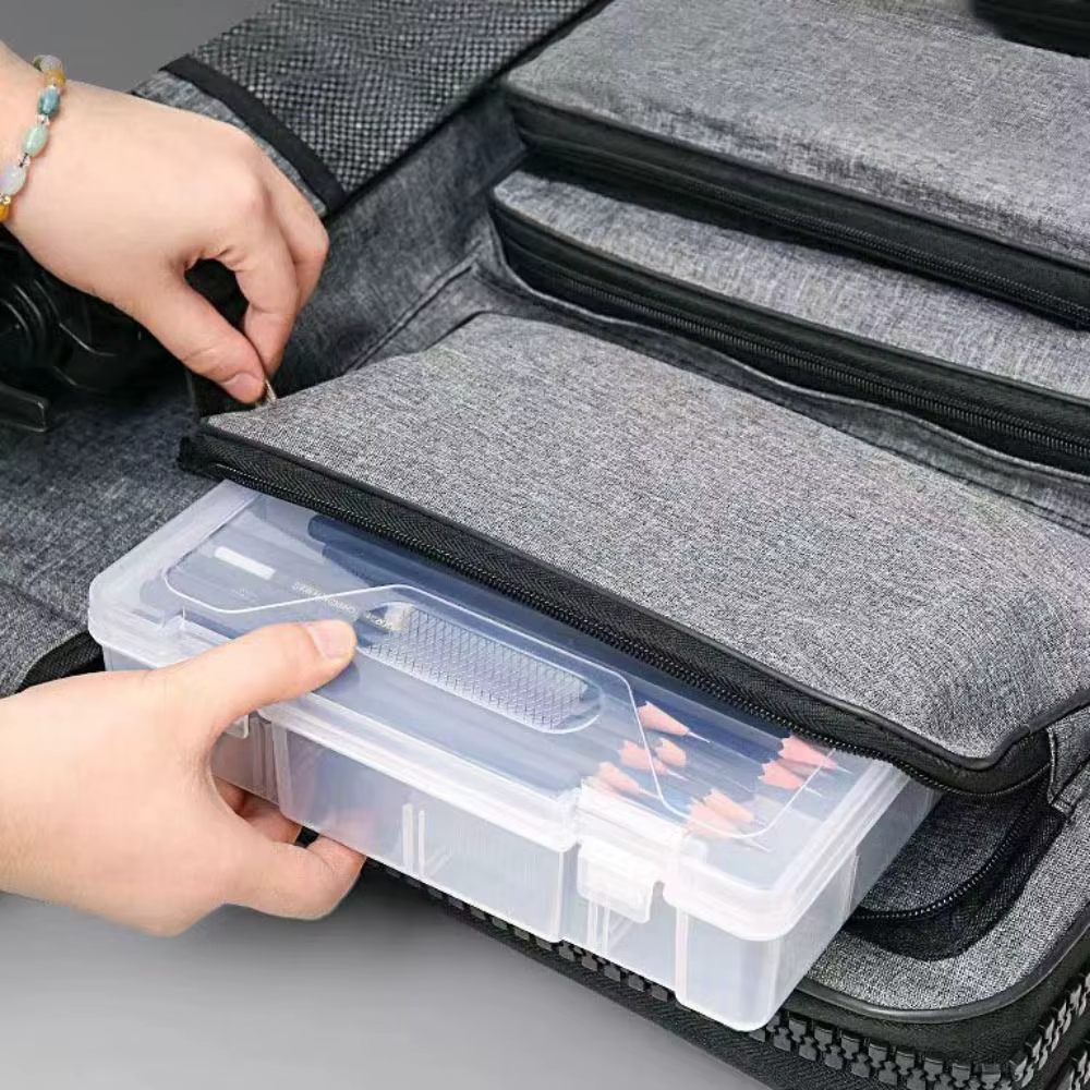 Sac d'art pour outils de dessin sur toile professionnels, sac de rangement pour croquis imperméable et durable, sac de planche à dessin de grande capacité, fournitures artistiques