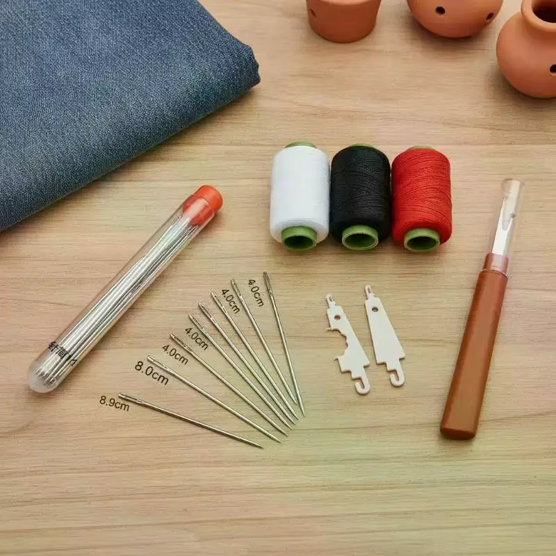Kit d'outils de couture manuel multifonction complet pour la réparation de vêtements à domicile, les projets de bricolage et d'artisanat