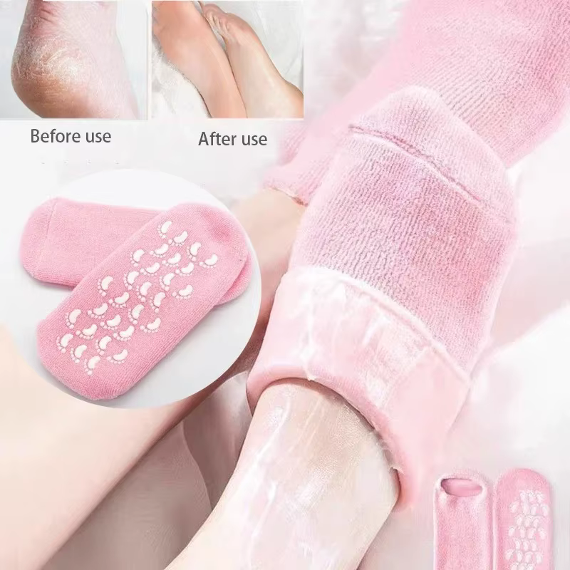 Chaussettes hydratantes en Silicone
