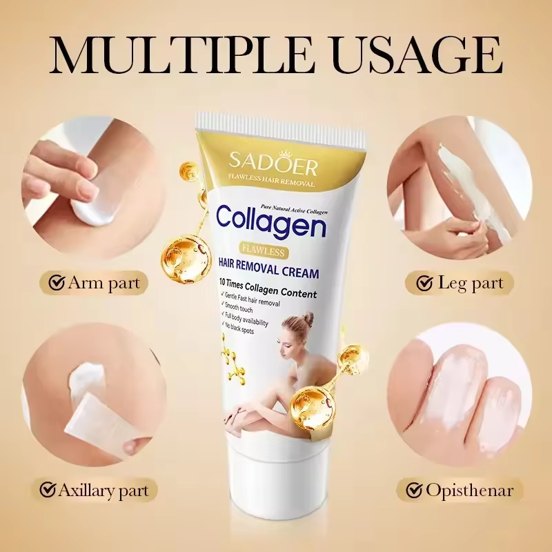 Crème d'épilation rapide indolore inhibiteur de croissance des cheveux bras aisselles jambes dépilatoire Permanent pour hommes femmes beauté soins de santé 60g