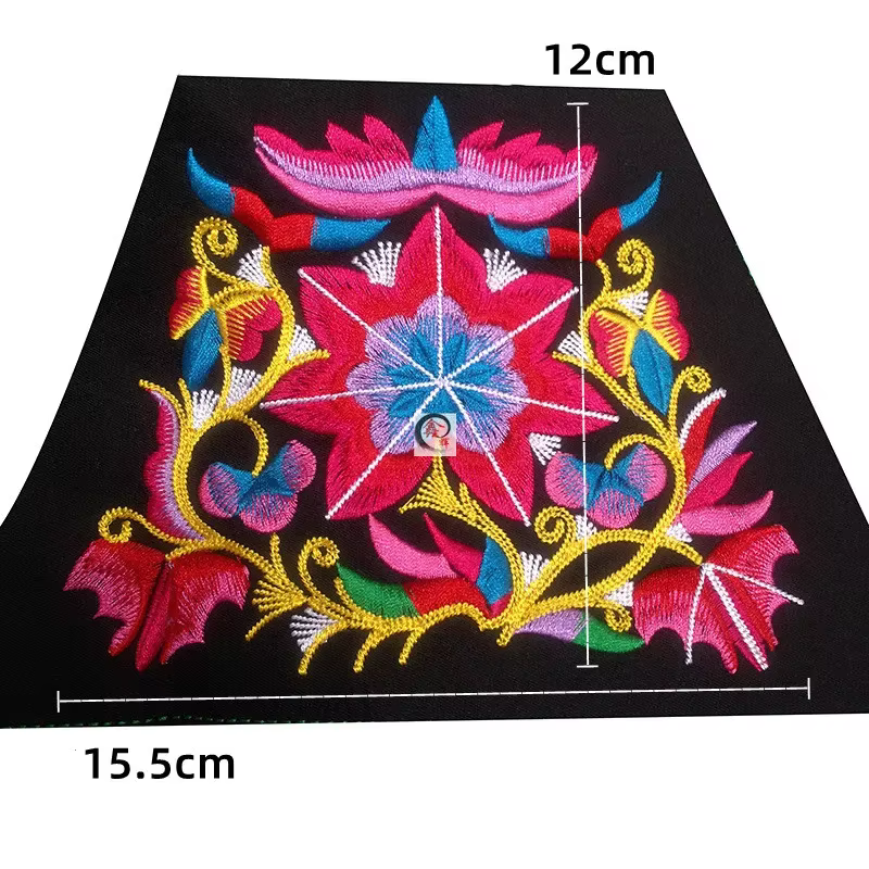 Patchs de broderie pour vêtements de bricolage, applique à coudre, patch fait main, 1 pièce