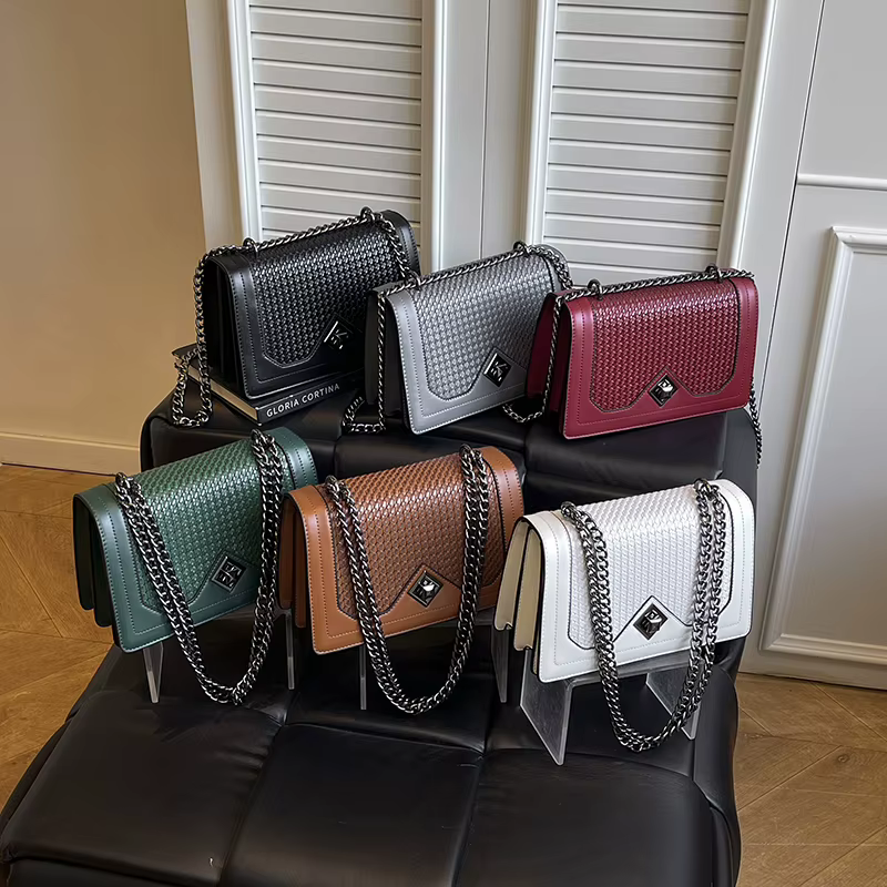 Marque chaîne épaule aisselle sac à main concepteur copie sac de luxe de haute qualité en cuir PU dames sac à main petits sacs à bandoulière rabat