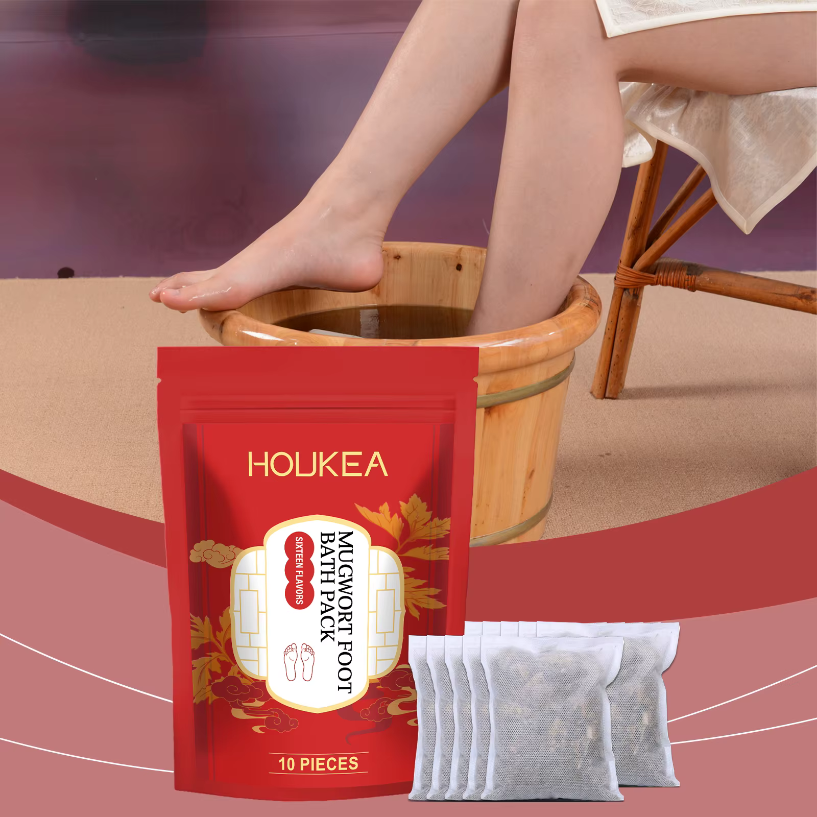 Pack de bain de pieds aux herbes pour le confort des pieds