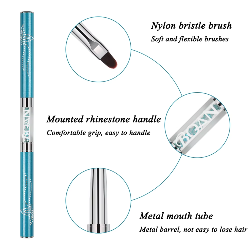 BQAN Double pinceau à ongles pour dessin