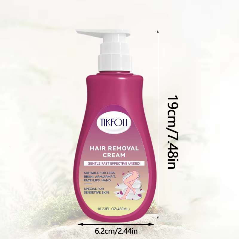 Crème dépilatoire 480ml à action rapide et douce pour hommes et femmes