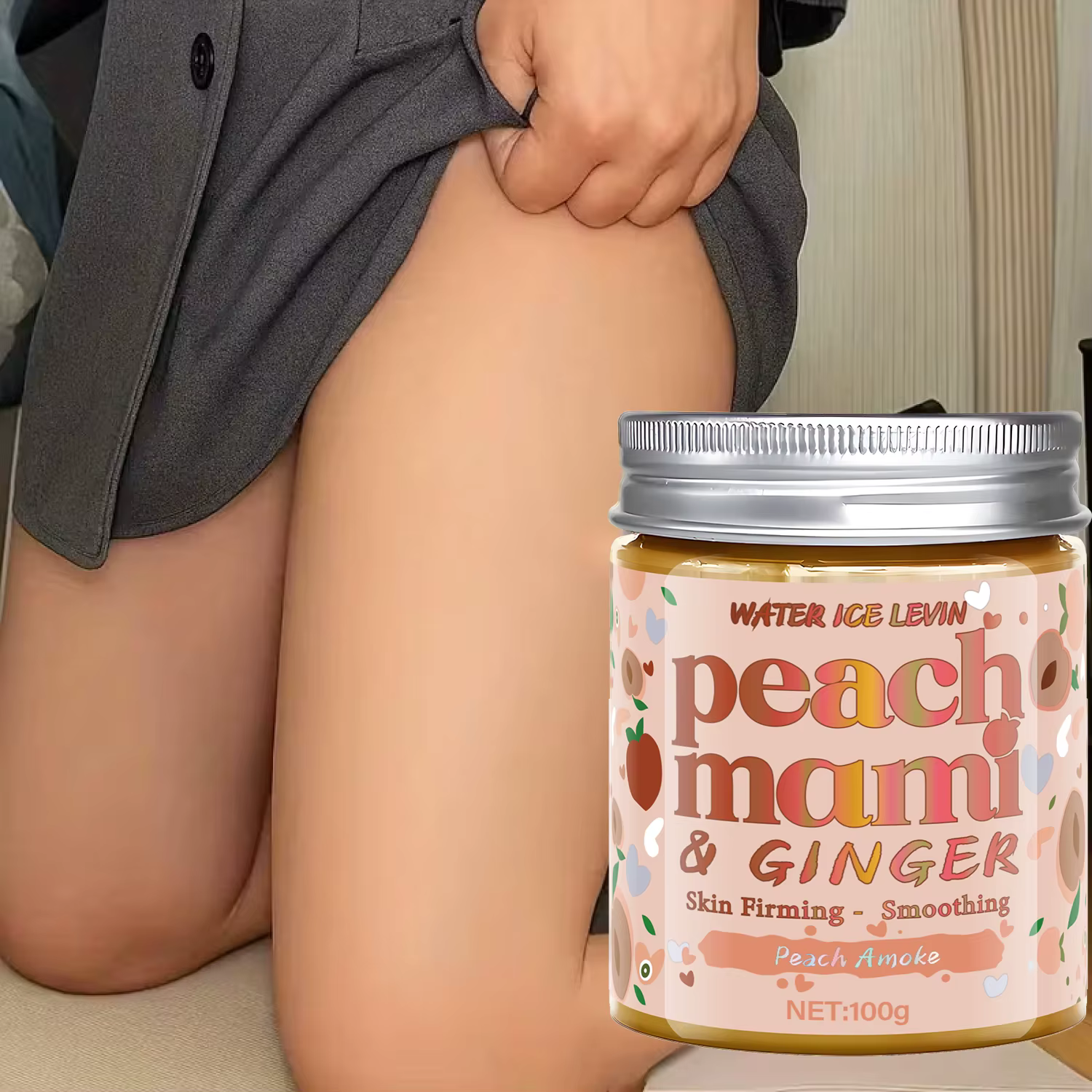 Crème visage et corps pêche Mami & gingembre : texture légère