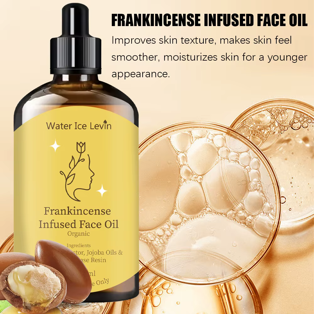 Huile faciale à l'encens - Hydrate et nourrit le visage et le corps | Sans alcool et contient de la glycérine |