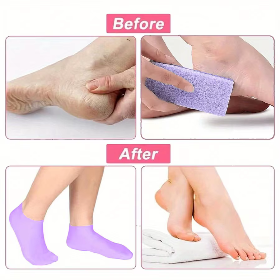 Chaussettes de pied hydratantes