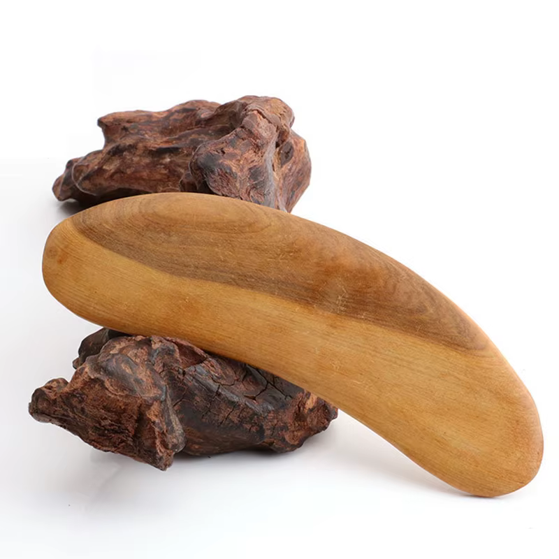 Grattoir Gua Sha en bois