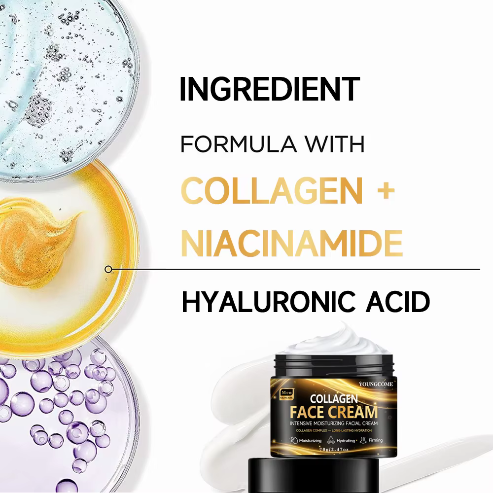Crème raffermissante et hydratante au collagène rétinol pour hommes