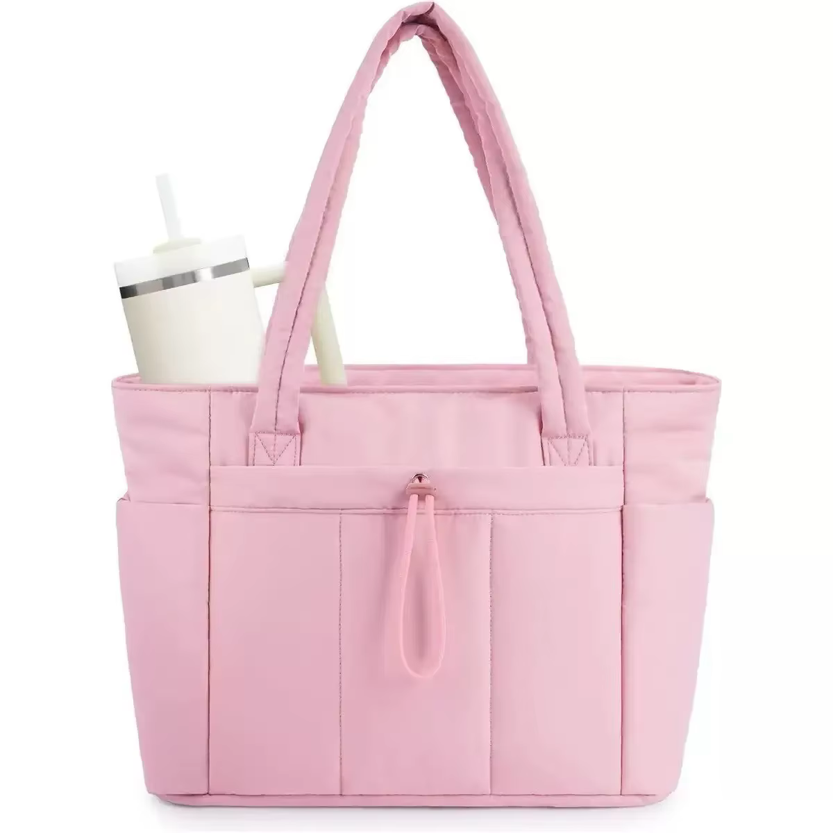 Sac à main en coton pour femme, idéal pour l'automne et l'hiver, grande capacité, léger et polyvalent, style doudoune