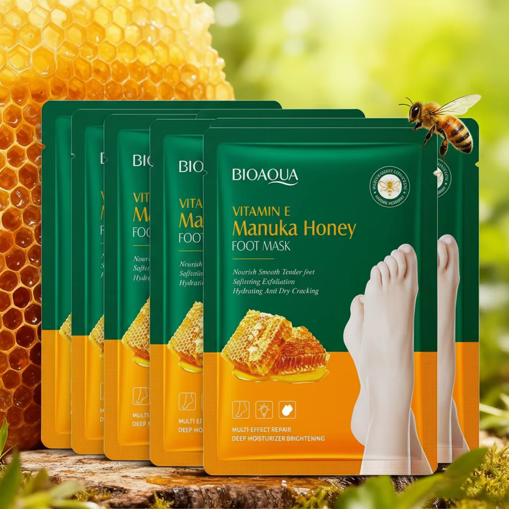 Masque pour les pieds à la vitamine E