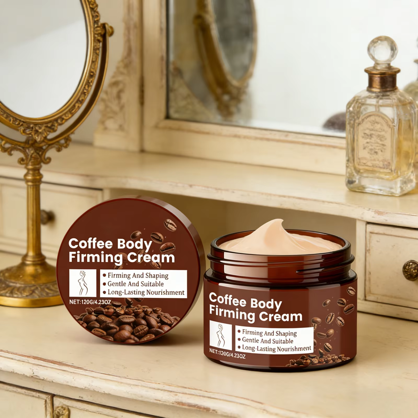 Crème Raffermissante Corps Anti-Cellulite Effet Liftant Non Grasse Adoucissante Sculptante Soin