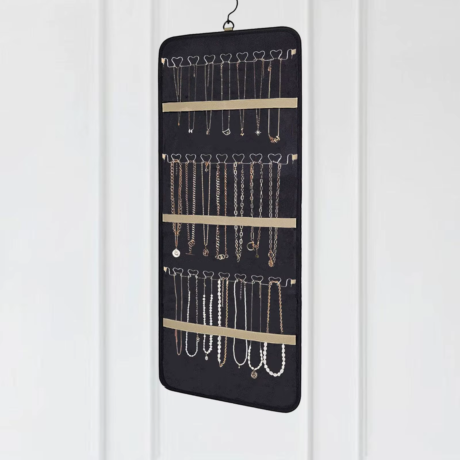 Organisateur de bijoux suspendu, Bracelet, bijoux de corps, porte-collier Double face, cintre pour magasin, chambre à coucher, vitrine de voyage